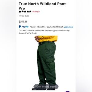 True north wildland pant